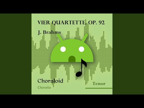 Vier Quartette, op. 92: 2. Spätherbst (All voices)