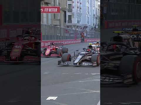 Gasly And Leclerc's Epic Last-Lap Duel in Baku #Shorts
