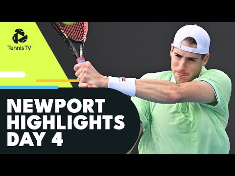 Isner and Bonzi Go the Distance; Cressy Battles Johnson | Newport 2022 Day 4 Highlights