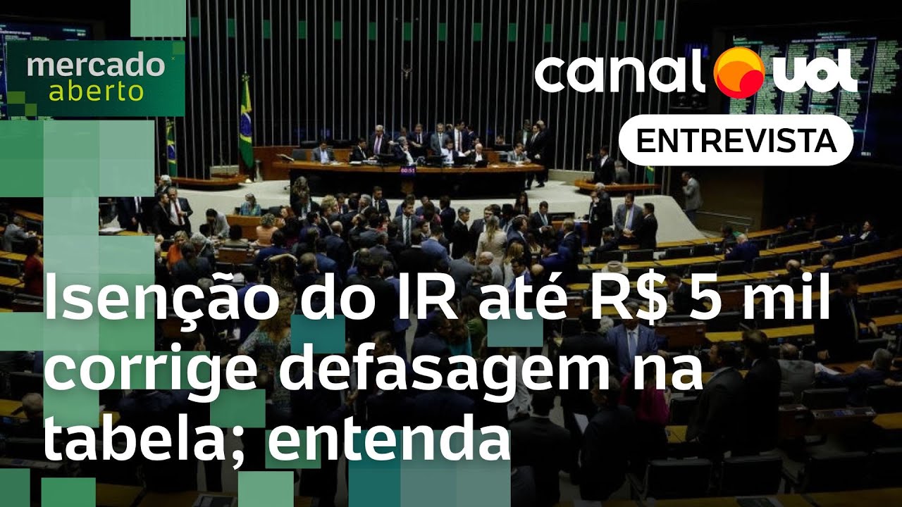 Isenção do IR até R$ 5 mil corrige defasagem na tabela; entenda o que muda se projeto for aprovado