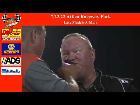 7.22.22 Attica Raceway Park Late Models A-Main - dirt track racing video image