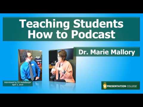 Dr Marie Mallory on podcasting default