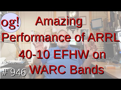 Amazing Performance of ARRL 40-10 EFHW on WARC Bands (#946)