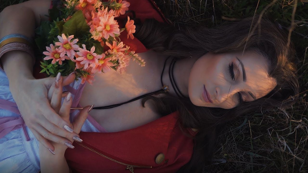 Aerith Cosplay Cinematic X Holly Wolf I Final Fantasy 7:Remake