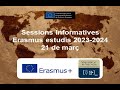 Imatge de la portada del video;Erasmus Estudis de Grau 2023-2024: tota l’estada