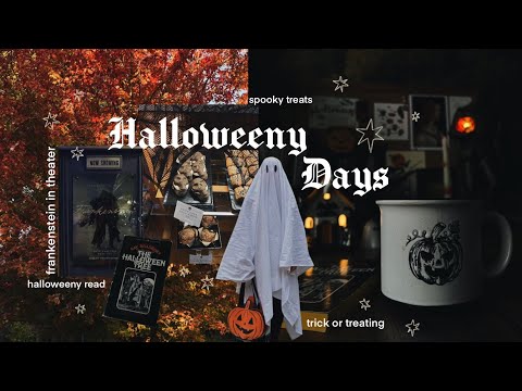 happy halloween 🎃 cozy spooky movie, reads, coffee ➤033