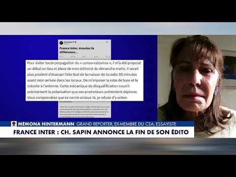 <strong>France</strong> <strong>Inter</strong> : «Il n'y a pas de pluralisme», déplore Mémona Hintermann