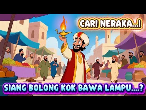 ABU NAWAS KELILING BAWA LAMPU SIANG-SIANG. Ternyata Ini yang Dia Cari…