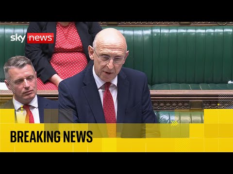Defence sec statement in the Commons after thousands of Afghans relocated to UK after MoD data leak