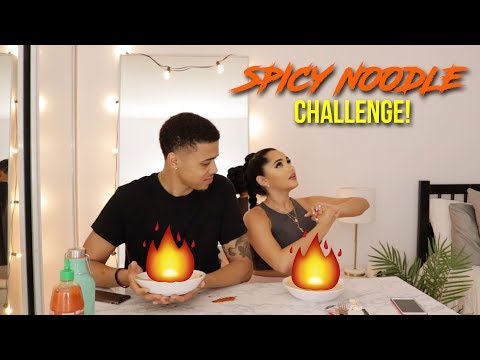 SPICY NOODLE CHALLENGE?!  | KBURTON &THEEREALKARLAJ