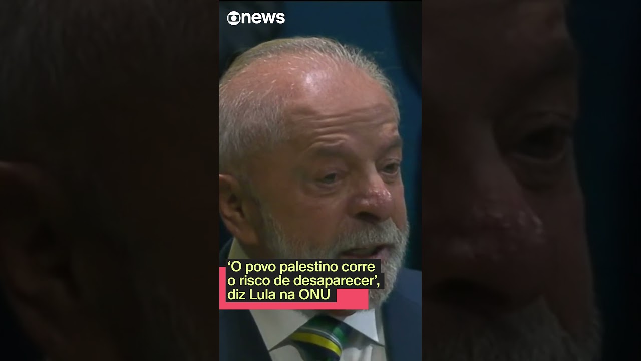 Lula diz que o povo palestino corre o risco de desaparecer