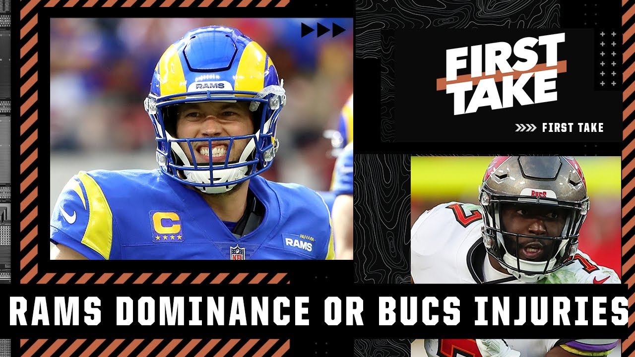 Was the Rams’ win more about Stafford’s dominance or Bucs’ injuries? First Take debates