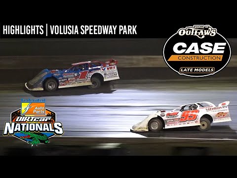 World of Outlaws CASE Late Models. DIRTcar Nationals. Volusia, February 18th, 2023 | HIGHLIGHTS - dirt track racing video image