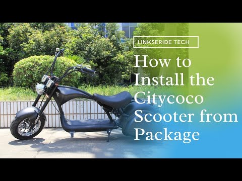 How to Install the Electric Citycoco Scooter from Package