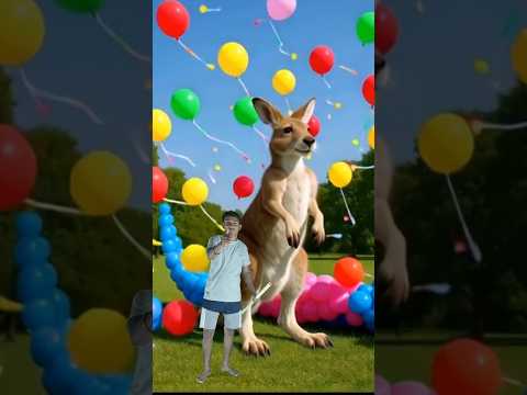 The mascot vibrato assistant kangaru placed on the football field is popular coproduced and creative