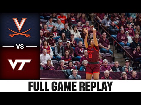 Virginia Vs. Virginia Tech Full Game Replay | 2023-24 ACC Women’s ...