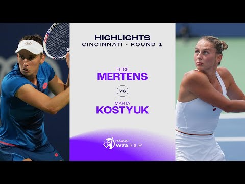 Elise Mertens vs. Marta Kostyuk  | 2024 Cincinnati Round 1 | WTA Match Highlights