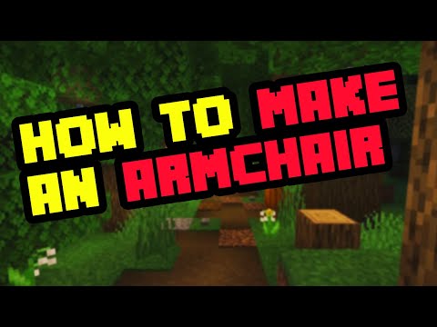 How to Make a Quick Chair in Minecraft Survival 2021