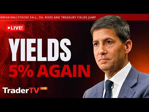 NASDAQ Tumbles From Record Highs as 10-Year Yield Smashes 5% | Stock Market Live