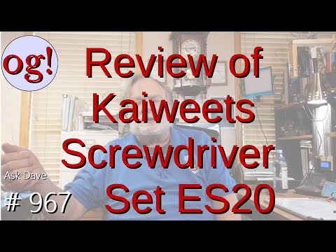 Review of Kaiweets Screwdriver Set ES20 (#967)