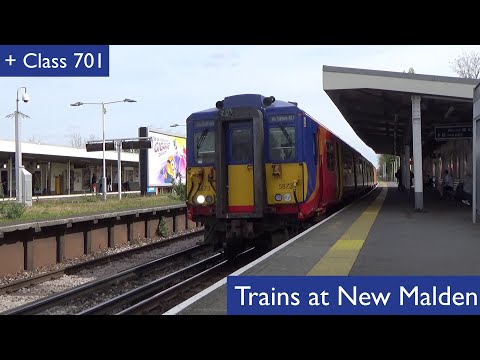 South Western Railway: Trains at New Malden + Class 701