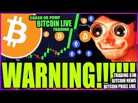 ALERT 🚨 BITCOIN CRASH LIVE - BITCOIN PRICE LIVE! BTC TRUMP PUMP TRADING LIVE - CRYPTO NEWS