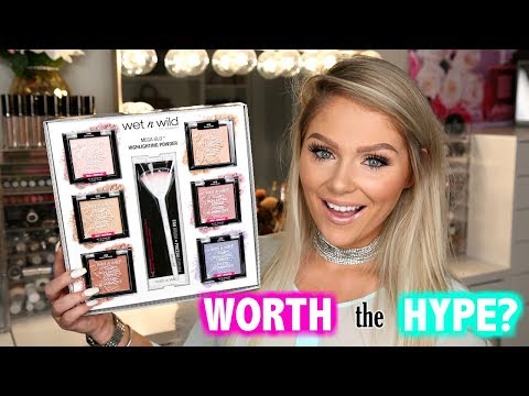 $5 BLINDING HIGHLIGHTERS?! NEW WET N WILD MEGAGLO HIGHLIGHTERS SWATCHES + REVIEW - UCji7wwhcGBhI0MIlxytFp4Q