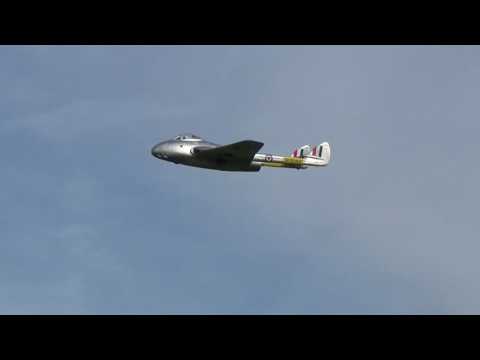 De Havilland Vampire MK6 EDF 70mm jet max low & high speed test - UC3RiLWyCkZnZs-190h_ovyA