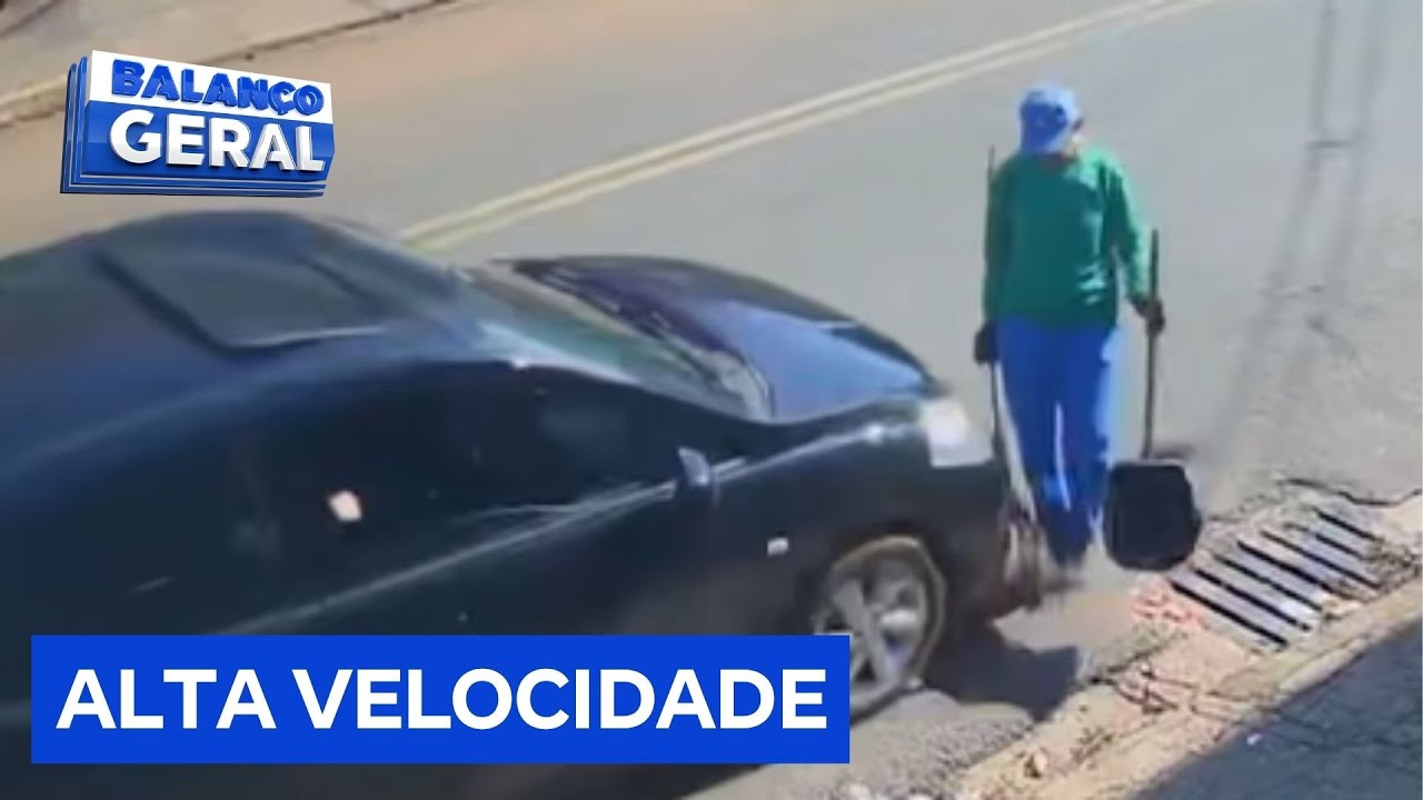 Carro que atropelou gari estava em alta velocidade de acordo com testemunhas