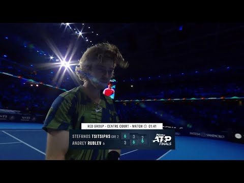 HIGHLIGHTS: Andrey Rublev vs. Stefanos Tsitsipas; 2022 ATP Finals Round Robin