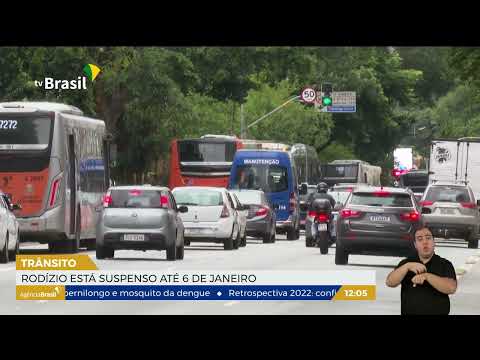 SP | Rodízio de veículos em SP está suspenso até 6 de janeiro