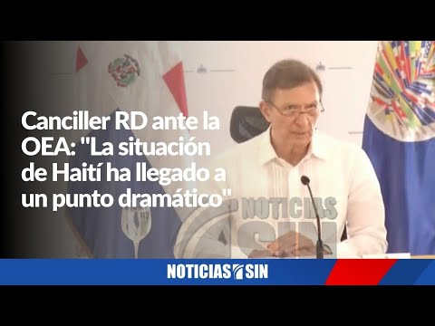 Participación canciller RD ante la OEA