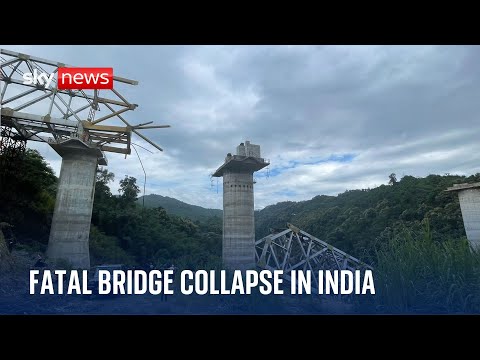 India: Dozens killed as railway bridge collapses during construction