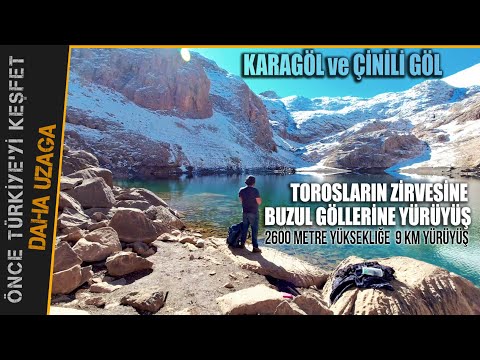 Buzul Göllerine Yürüyüdüm. Karagöl, Çinili Göl , Bolkar Zirveleri. Ulukışla Niğde, Daha Uzağa