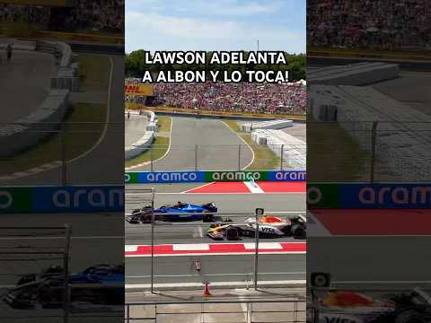 Hubo piezas por el suelo 😅 #lawson #albon #f1 #spaingp #williams #racingbulls #formula1