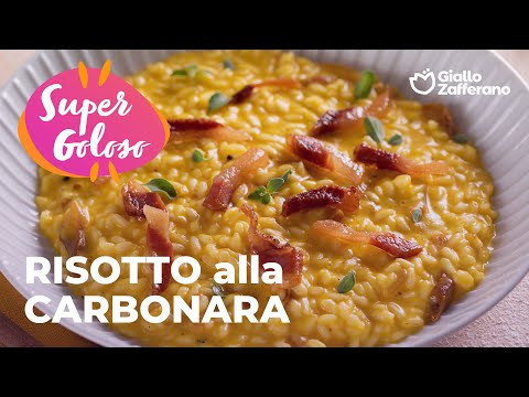 RISOTTO alla CARBONARA...IRRESISTIBILE!🍳❤️🥓 #adv