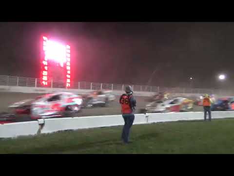 Salute to the Troops 150- Mike Mahaney crashes - dirt track racing video image