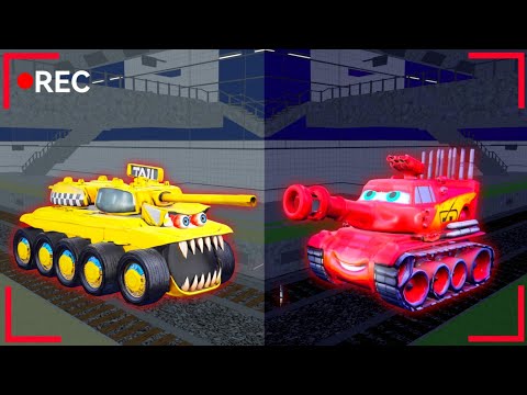 Full Movie There's Horror Secret Place Tank Taxi VS Tank McQueen 😱 SAKURA SCHOOL SIMULATOR