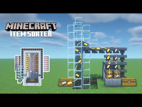 📁 Minecraft : Redstone Automatic Item Sorter 📁 Tutorial