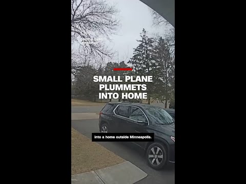 Small plane plummets into Minnesota home, Ring camera shows