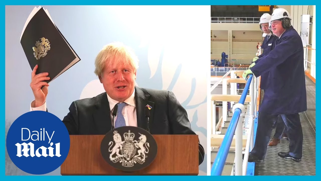 ‘Go nuclear or go large!’ Boris Johnson makes final major speech at Sizewell C power station