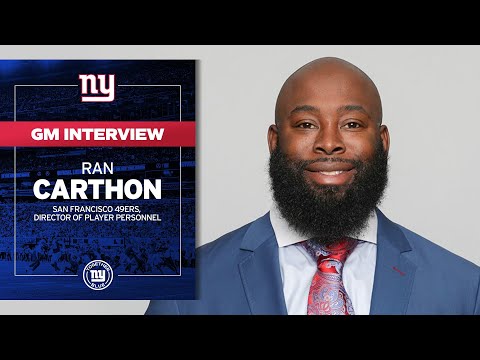 Giants Interview 49ers    Ran Carthon for General Manager video clip