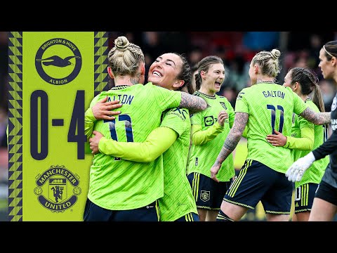 Leah Galton's Brace Inspires Big Win! 🔥 | Brighton 0-4 Man Utd | Highlights