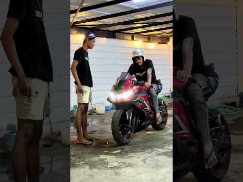 Pertama kali sewa ZX25R, gaya udah dapet…tinggal nunggu motor mau nyala 😅#SewaZX25rBali