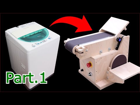 Make a Belt sander @Washing machine motor 【Part.1】 - UCez62GvvsH05IunJJsRuvuQ