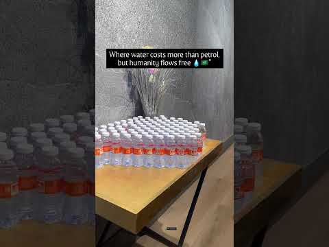 In Saudi Arabia, water may be costlier than petrol, but kindness flows freely 💧✨ #kindness