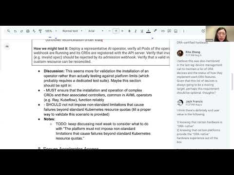 WG AI Conformance Weekly Meeting for 2025-08-28