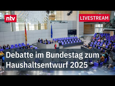 LIVE: Debatte im Bundestag zum Haushaltsentwurf 2025