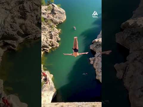 Man Does Backflip Off Cliff Into Lake | People Are Awesome #backflip - UCIJ0lLcABPdYGp7pRMGccAQ