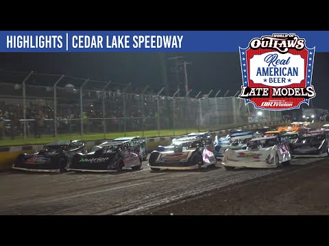 World of Outlaws Real American Beer Late Models | Cedar Lake Speedway | August 2, 2025 | HIGHLIGHTS - dirt track racing video image